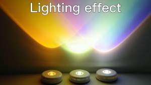 Đèn Led Cảm Ứng Không Dây Dùng Pin Trang Trí Tủ Giá Sách Tạo Hiệu Ứng Cầu Vồng Chill