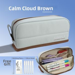 CHENYU | Magnetic Stain-Resistant Aesthetic Large Capacity Compartmentalized Multi-Functional Portable Pencil Case