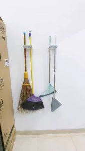 RK Double Mop Holder 2 Wall Hook Gantungan Sapu