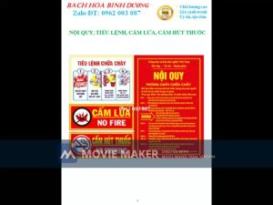 CẤM THUỐC PCCC - BÁCH HÓA BÌNH DƯƠNG - PHÒNG CHÁY CHỮA CHÁY