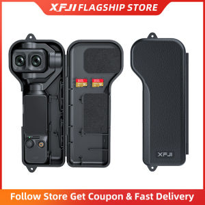 XFJI | XFJI Hard Protective Case for DJI Osmo Pocket 4P Full Body Cover Camera Lens & Screen Protector Quick-Release Flip Design