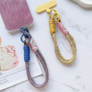 New Handwoven Universal Lanyard Mobile Phone Universal Lanyard Wrist Strap Short Rope Hand Strap Hand Rope Decorative Pendant