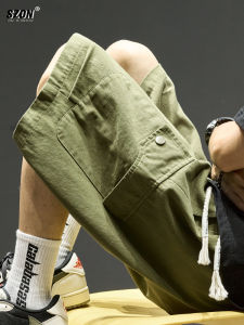 Quần Short Nam Mùa Hè Mỏng Phong Cách Mỹ Nhiều Túi Quần Dài Thường Ngày Rộng Rãi Ống Đứng Thể Thao Quần Năm Điểm