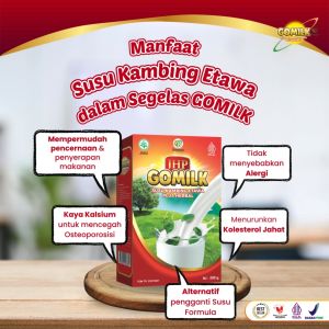 GOMILK SUSU KAMBING ETAWA PLUS HERBAL BPOM 100% Original Atasi Nyeri Sendi & Tulang