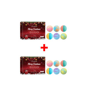 Christmas Bath Gifts Set Exfoliating Relax Stress Aromatherapy Gentle Cleaning Soothing Moisturizing Body Skin Care 6PCS