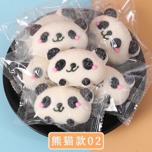 Panda Shaped Cotton Candy Snacks Baking Special Commercial Street Vending Cartoon Animal Design Bulk Pack Snacks Treats
