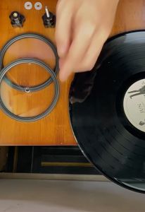 ฝาครอบกันน้ำล้างแผ่นเสียงพร้อมผ้าไมโครไฟเบอร์ Vinyl Record Label Protector with microfiber cloth