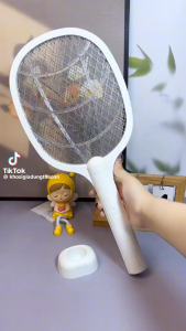 Vợt muỗi thông Minh Kiêm Đèn Bắt Muỗi Tự Động 2 Trong 1 Pin sạc 1200 mah Tăng Điện Thế 3000V vợt muỗi có đèn WD-965 WD-955 - BẢO HÀNH 12 THÁNG
