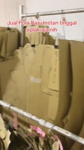 Pola Instan Koko Anak Lengan Pendek Kancing Depan Full