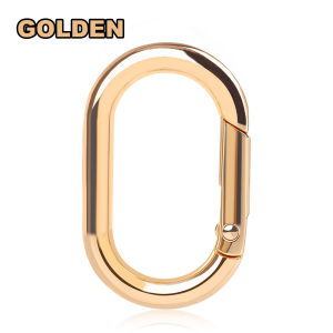 12Pcs/Pack Metal Oval Spring O Ring Openable for Leather Bag Handbag Strap Buckle Keyring Pet Chain Snap Clasp Clip Carabiner