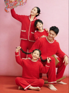 ManiForm | Womens New Chinese Style Chenille Souffle Velvet Comfortable Loungewear Set