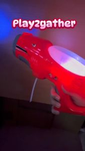 Shark Design Bubble Machine With Lights Water Kid Toy Bubble Balloon Soap Outdoor Game For Kids 鲨鱼泡泡枪 *READY STOCK*