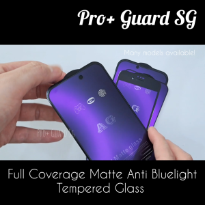 [SG] iPhone 2-in-1 Matte Anti Blue Light Full Coverage Tempered Glass iPhone 17 Pro Max Air 16 Pro Max Plus 17e 16e 15 Pro Max Plus iPhone 14 Pro Max Plus 13 Pro Max 12 Pro Max Mini 8 Plus 7 Plus SE 2022 SE 2020 Screen Protector