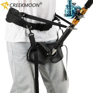 Offshore Sea Fishing Fighting Belt Rod Holder Adjustable Waist Belts with Padded Great Material Fighting Belt Boat Pole Support