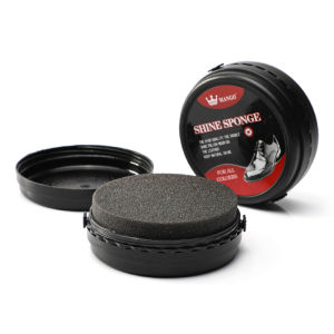 RunY 1/2Pcs Black Leather Shoe Polish Sponge Brush Tool Shoes Wax Care Oil Cleaner Universal