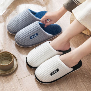 Couples Cotton Slippers Winter Home Use Soft Bottom Warm Anti-Slip Men Women Indoor Shoes Comfortable Home Slippers