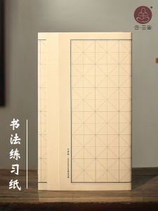 Pencil Calligraphy Practice Paper Thickened Rough Edge Paper Grids of Rice Grain Daily Exercise Paper for Beginners