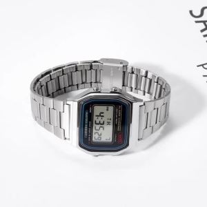 For Casio F-91W Stainless Steel Watchband 18mm business Strap for F84 F105/108/A158W/168 AE1200/1300 Men Women Metal Bracelet