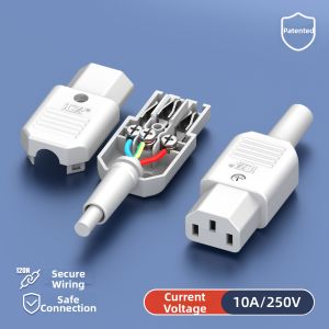 kuicc | Heavy Duty Three-core 10A Male Female Power Plug Socket