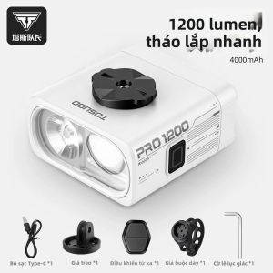 TOSUOD | Đèn trước xe đạp chống nước tháo nhanh cho xe đạp địa hình đường phố và gấp