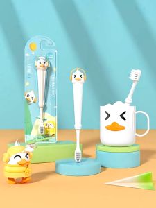 Bàn Chải Đánh Răng Cao Cấp Lông Mềm Nhiều Hình Dễ Thương Cho Bé 3-12 Tuổi