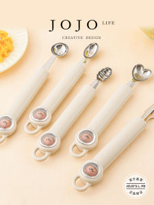 JOJOS L. PD.Yumi Multi-Function Ice Cream Fruit Carving Spoon Watermelon Slicer Kitchen Tool for DIY Decoration