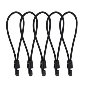 5Pcs 10/26cm Bungee Cord with Hooks 10/15/25cm High Elasticity Expander with Hooks Rubber Tensioner with Hooks Camping Tarpaulin