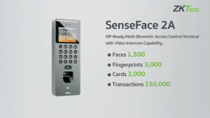 ZKTeco Face Fingerprint & RFID Time & Attendance Biometric SenseFace 2A with TouchLink Time Recorder Software