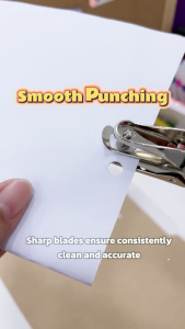 Hole Puncher Circle 6MM Metal Single Hand Held Ticket Punch Scrap Booking Punches