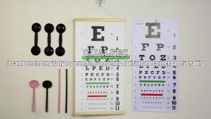 Eye ChartEye Exam ChartSnellen Eye ChartSnellen Eye Exam Kit Standard 20 Feet Snellen Eye Chart 22x11 inch with 2 Pack Dual-Use Eye Occluders