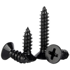 BAODEFENG | 304 Stainless Self-Tapping Cross-Recessed Black Countersunk Wood Screw