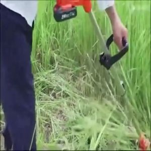 OPPLE Portable Lawn Mower Cordless Lawn Mower Electric Lawn Mower Rechargeable Lithium Battery Garden Trimming Tool