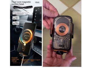 15W Wireless Automatic Opening And Closing Charging Car Holder