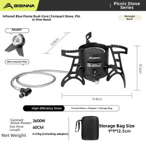 BSWOLF | Detachable Portable Camping Cooker Gas Stove