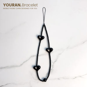 Handmade Crystal Mobile Phone Lanyard Short Style Phone Chain Pendant Keychain DIY Chain Beads Material High End USB Wristband CCD Pendant Jewelry Accessories