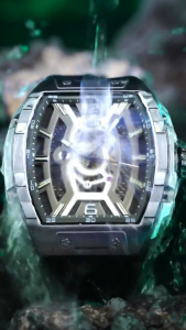 BONEST GATTI Men Automatic Mechanical Skeleton Luminous Luxury Tonneau Sapphire Crystal Wristwatch