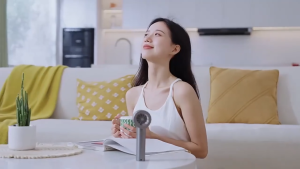 Fashion Portable Turbo High-Speed 100 Gear Stepless Silent Variable Speed USB Rechargeable Fan Super Quiet Strong Electric Mini Fan#XFS07