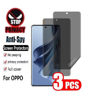 3Pcs Anti Spy Screen Protector For OPPO Reno12 PJV110 CPH2625 Pro PJW110 CPH2629 F FS 4G 5G Privacy Hydrogel