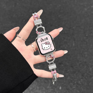 psnld | Summer New High-end Stylish Metal Rhinestone KT Cat Watch Band for HUAWEI Fit