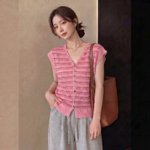 Slimming Age-Reducing Summer V-Neck Ice Silk T-Shirts for Plus Size