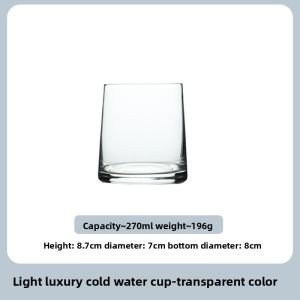 High Aesthetic Glass Cup Set for Home Juice Whiskey Tumbler Hotel Motel Bulk Wholesale Multi Purpose Drinking Water Tumblers