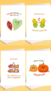 Aamin Na Ako Squash Kita | Funny Tagalog Greeting Card | Cute Filipino Pun Love Pinoy Card