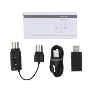 M-VAVE 2.4GHz Wireless Transmission System Mini MIDI System Rechargeable MIDI Wireless Adapter Plug Play Support MIDI Interface