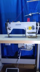 CROWN SINGLE NEEDLE WALKING FOOT INDUSTRIAL SEWING MACHINE (MODEL DY-0303)