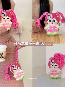 Silicone Full Coverage Phone Case Cartoon Girl Style Compatible with  14ProMax Beach Theme Suitable for Long Hair Girls