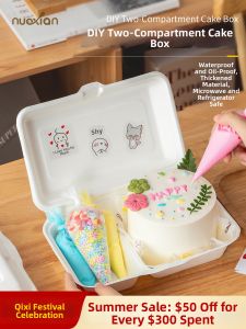 NUOXIAN | Eco-friendly Disposable Two-compartment Bento Box