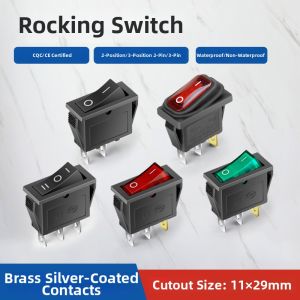 kuicc | Waterproof Illuminated 3-Pin 2-Position Small Electrical Switch 16A