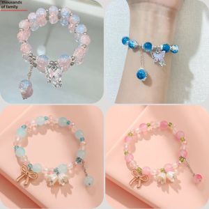 Pretty Crystal Bracelets for Girls Small Childrens Friend High Value Beads Bracelets Fashionable Jewelry Accessories