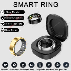 Smart Ring Newest Intelligent Wearable Device For Men Women Bluetooth Heart Rate Sleep Health Monitor Waterproof for IOS Android
