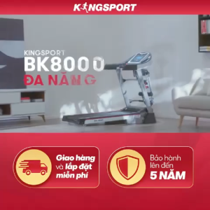 CHỈ GIAO MIỀN BẮC | Máy Chạy Bộ Kingsport BK-8000 Đa Năng Tốc Độ Tối Đa 14 km/h 12 Chương Trình Luyện Tập
